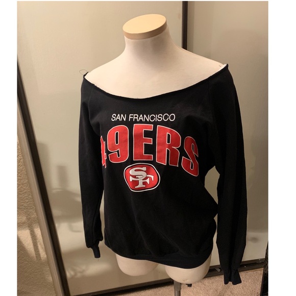 49ers off the shoulder shirt